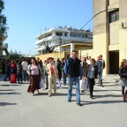 The students spontaneously applaud Europeans friends